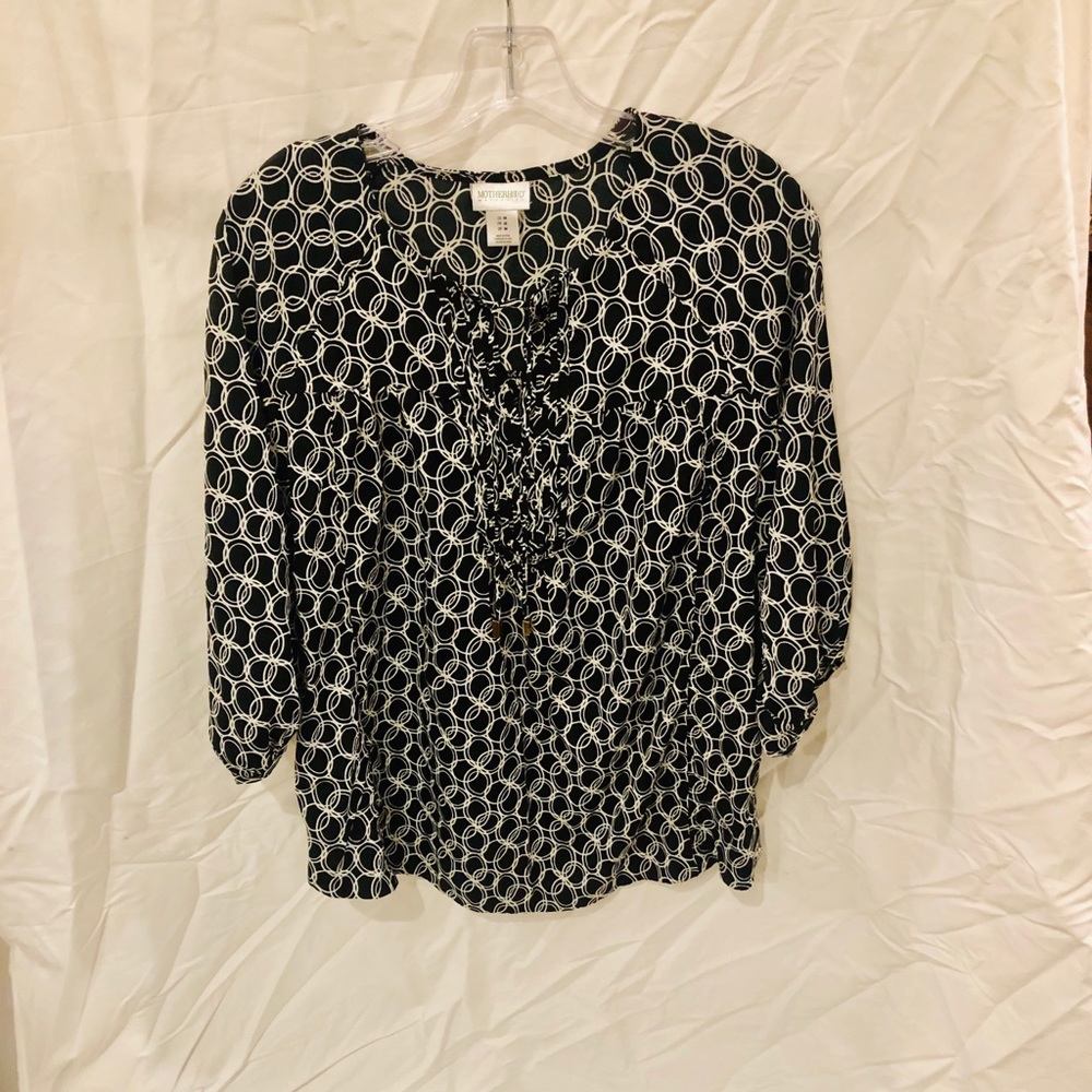 EUC Motherhood Maternity Blouse Sz Med.